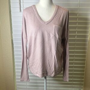 Chaser Pink V-Neck Sweater